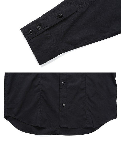 roshell（ロシェル）の「ストレッチブロードミリタリーシャツ（シャツ/ブラウス・メンズ・ホワイト/ブラック/ベージュ/ネイビー/カーキ・SMALL/MEDIUM/LARGE/X-LARGE）」の21枚目の写真