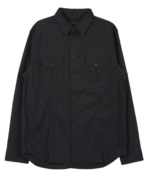 roshell（ロシェル）の「ストレッチブロードミリタリーシャツ（シャツ/ブラウス・メンズ・ホワイト/ブラック/ベージュ/ネイビー/カーキ・SMALL/MEDIUM/LARGE/X-LARGE）」の11枚目の写真