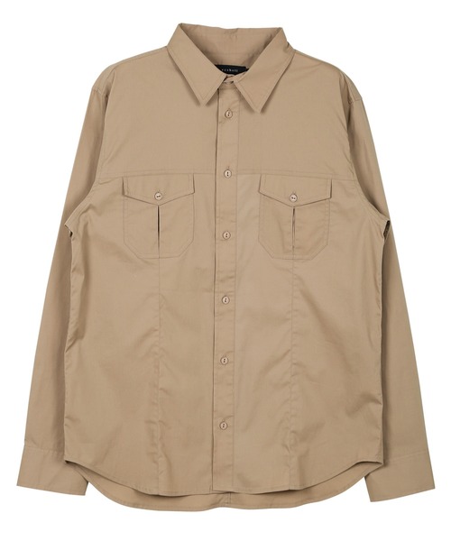 roshell（ロシェル）の「ストレッチブロードミリタリーシャツ（シャツ/ブラウス・メンズ・ホワイト/ブラック/ベージュ/ネイビー/カーキ・SMALL/MEDIUM/LARGE/X-LARGE）」の13枚目の写真