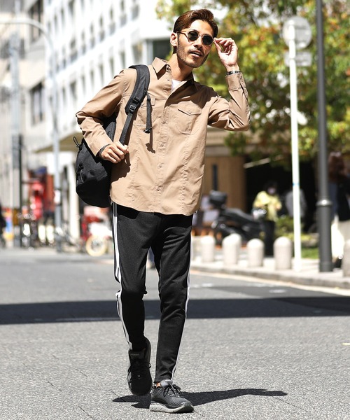 roshell（ロシェル）の「ストレッチブロードミリタリーシャツ（シャツ/ブラウス・メンズ・ホワイト/ブラック/ベージュ/ネイビー/カーキ・SMALL/MEDIUM/LARGE/X-LARGE）」の14枚目の写真