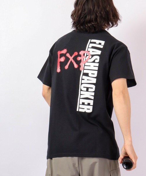 FLASH PACKER(フラッシュパッカー)の「FLASH PACKER 半袖Tシャツ(Tシャツ/カットソー・メンズ・ホワイト/パープル/ブラック・XL/M/L/S)」の19枚目の写真