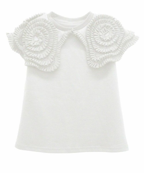 DONOBAN(ドノバン)の「フリルカラーノースリーブ(Tシャツ/カットソー・レディース・ホワイト/ブラック/ネイビー/グレー・FREE)」の14枚目の写真