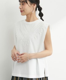 Sugar spoon | ・SUGAR SPOON フリンジフレンチTシャツ(Tシャツ/カットソー)