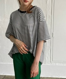 カラフルボーダービッグTシャツ
