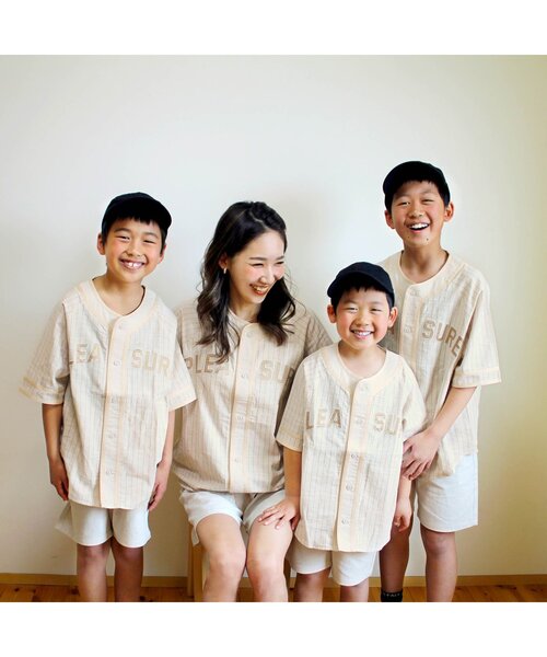 BREEZE by saori(ブリーズバイサオリ)の「WEB限定 ベースボールシャツ(大人) 【BREEZE by saori】(シャツ/ブラウス・レディース・ブラック/ベージュ・MEDIUM)」の5枚目の写真