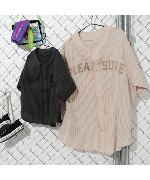 BREEZE by saori(ブリーズバイサオリ)の「WEB限定 ベースボールシャツ(大人) 【BREEZE by saori】(シャツ/ブラウス・レディース・ブラック/ベージュ・MEDIUM)」の9枚目の写真