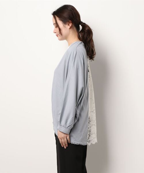 axes femme(アクシーズファム)の「UVカットドルマンカーデ(カーディガン/ボレロ・レディース・ブラック/サックスブルー/キナリ・FREE)」の4枚目の写真