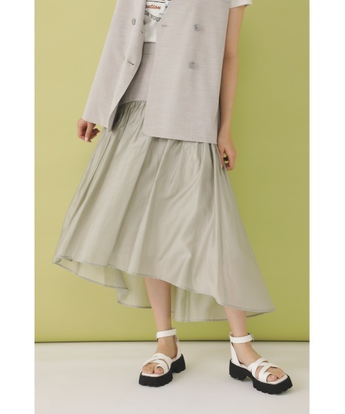 SHEL'TTER ORIGINAL（シェルターオリジナル）の「ボリュームロングスカート（スカート・レディース・ライトグレー/ブラック・SMALL/MEDIUM）」の12枚目の写真