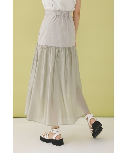 SHEL'TTER ORIGINAL（シェルターオリジナル）の「ボリュームロングスカート（スカート・レディース・ライトグレー/ブラック・SMALL/MEDIUM）」の14枚目の写真