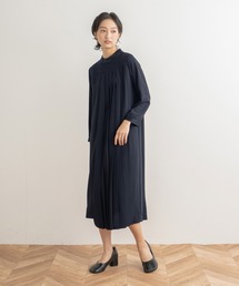 「WHYTO. / ホワイト」Asymmetry pleats dress