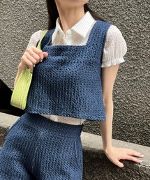 3.3Field Trip/デニムメッシュクロップタンク 2299885