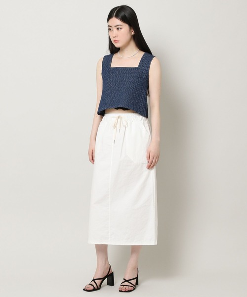 ALAND（エーランド）の「3.3Field Trip／デニムメッシュクロップタンク 2299885（タンクトップ・レディース・ライトブルー/ブルー・FREE）」の6枚目の写真