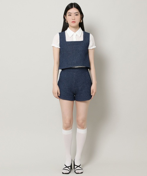 ALAND（エーランド）の「3.3Field Trip／デニムメッシュクロップタンク 2299885（タンクトップ・レディース・ライトブルー/ブルー・FREE）」の17枚目の写真