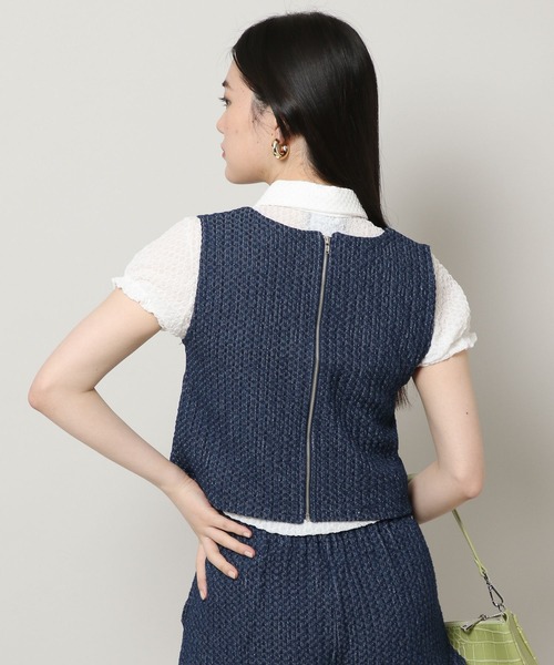 ALAND（エーランド）の「3.3Field Trip／デニムメッシュクロップタンク 2299885（タンクトップ・レディース・ライトブルー/ブルー・FREE）」の15枚目の写真