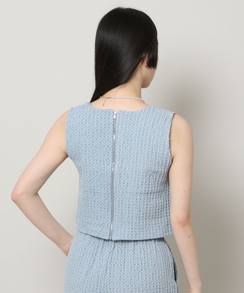 ALAND（エーランド）の「3.3Field Trip／デニムメッシュクロップタンク 2299885（タンクトップ・レディース・ライトブルー/ブルー・FREE）」の18枚目の写真