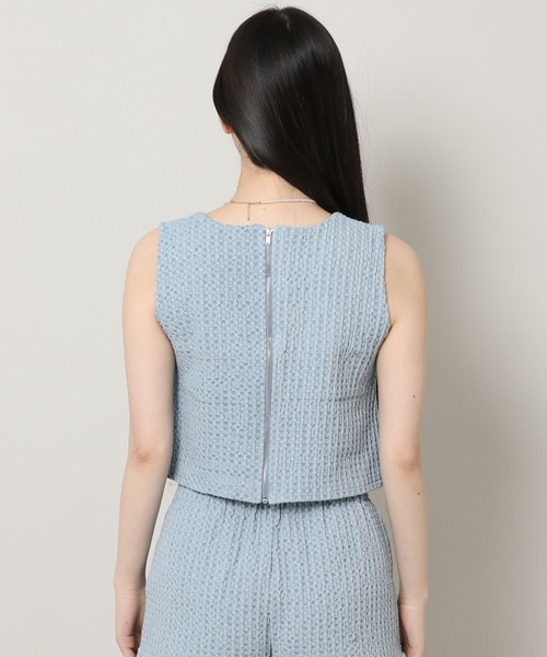 ALAND（エーランド）の「3.3Field Trip／デニムメッシュクロップタンク 2299885（タンクトップ・レディース・ライトブルー/ブルー・FREE）」の16枚目の写真