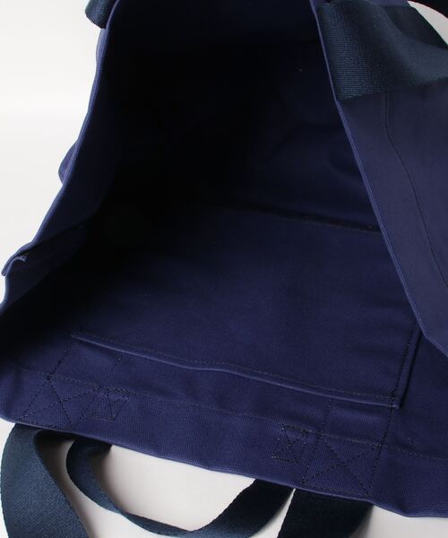 Le Pigeon Voyageur(ル ピジョン ヴォワイヤジュール)の「【Le Pigeon】LPB-007 COTTON CANVAS 2WAY TOTE コットンキャンバス2WAYトート(トートバッグ・レディース・ブラック/オフホワイト/ネイビー・FREE)」の5枚目の写真