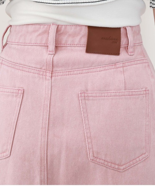 archives(アルシーヴ)の「カラーデニム台形ミニスカート(デニムスカート・レディース・ブラウン/ピンク/アイボリー・SMALL/MEDIUM)」の20枚目の写真