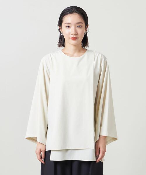MARW UNITED ARROWS（マルゥ ユナイテッドアローズ）の「＜MARW UNITED ARROWS＞レイヤードブラウス（シャツ/ブラウス・レディース・ナチュラル/ホワイト・FREE）」の3枚目の写真