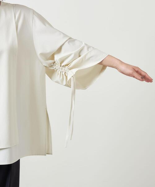 マルゥ／UVカット アシンメトリーレイヤードブラウス ホワイト 白 MARW UNITED ARROWS（マルゥ ユナイテッドアローズ）の「＜MARW