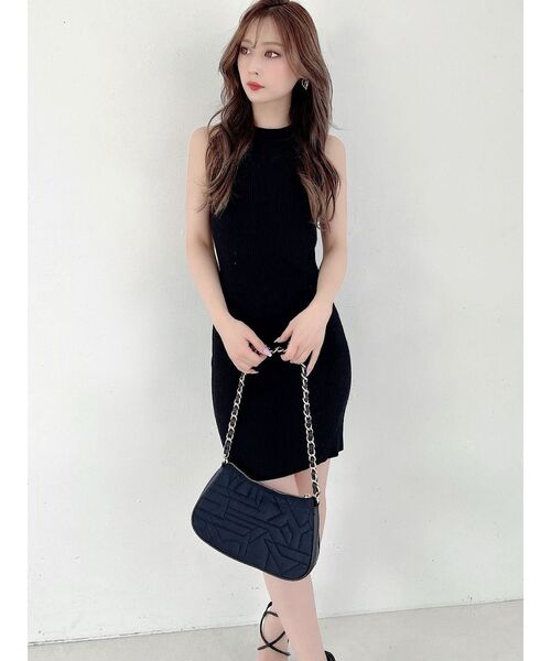 RESEXXY（リゼクシー）の「キルティングチェーンバッグ（ショルダーバッグ・レディース・ブラック/ピンク/アイボリー・FREE）」の22枚目の写真