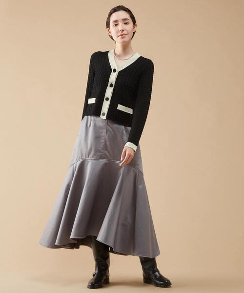 美品♡l'heritage martiniqueケーブルショートカーディガン 【公式通販】