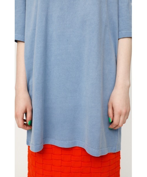 SLY(スライ)の「WASHED LOGO T/SH ウォッシュド ロゴ Tシャツ オーバーサイズ ビッグTシャツ(Tシャツ/カットソー・レディース・ブルー/ミント/ピンク/ホワイト・FREE)」の7枚目の写真