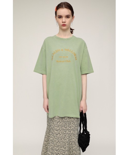 SLY(スライ)の「WASHED LOGO T/SH ウォッシュド ロゴ Tシャツ オーバーサイズ ビッグTシャツ(Tシャツ/カットソー・レディース・ブルー/ミント/ピンク/ホワイト・FREE)」の18枚目の写真