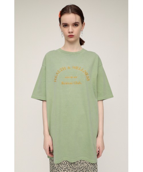 SLY(スライ)の「WASHED LOGO T/SH ウォッシュド ロゴ Tシャツ オーバーサイズ ビッグTシャツ(Tシャツ/カットソー・レディース・ブルー/ミント/ピンク/ホワイト・FREE)」の20枚目の写真