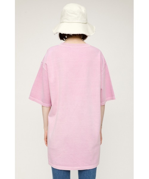 SLY(スライ)の「WASHED LOGO T/SH ウォッシュド ロゴ Tシャツ オーバーサイズ ビッグTシャツ(Tシャツ/カットソー・レディース・ブルー/ミント/ピンク/ホワイト・FREE)」の12枚目の写真
