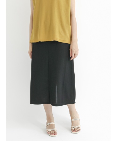 Te chichi TERRASSE（テチチテラス）の「カットタイトスカート【セットアップ可】（スカート・レディース・ブラック/グレー/ブルー・ﾌﾘ-）」の2枚目の写真
