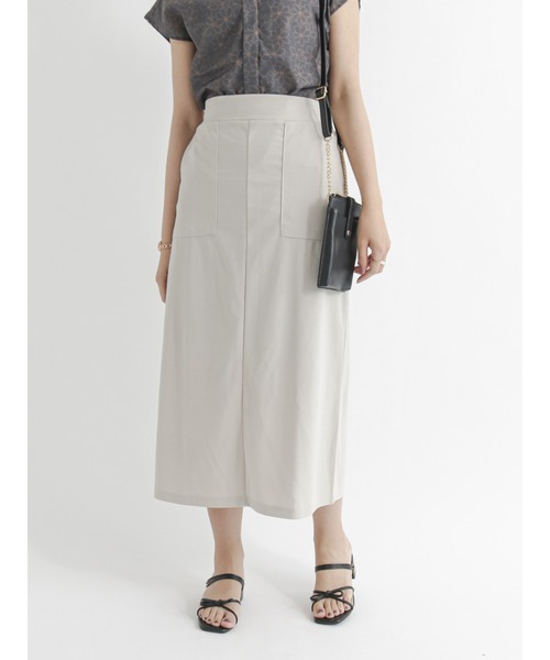 Te chichi TERRASSE（テチチテラス）の「カットタイトスカート【セットアップ可】（スカート・レディース・ブラック/グレー/ブルー・ﾌﾘ-）」の11枚目の写真