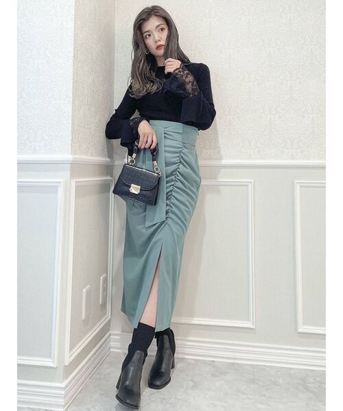 dazzlin(ダズリン)の「ソックスタイトショートブーツ(ブーツ・レディース・ブラック/ベージュ・MEDIUM/LARGE)」の17枚目の写真