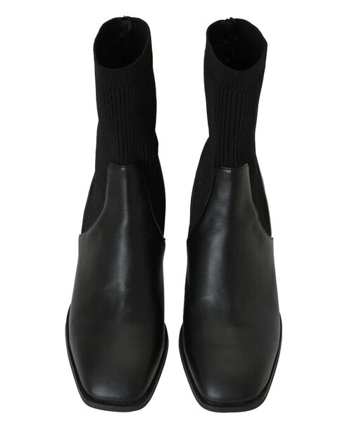 dazzlin(ダズリン)の「ソックスタイトショートブーツ(ブーツ・レディース・ブラック/ベージュ・MEDIUM/LARGE)」の19枚目の写真