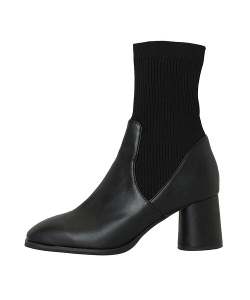 dazzlin(ダズリン)の「ソックスタイトショートブーツ(ブーツ・レディース・ブラック/ベージュ・MEDIUM/LARGE)」の20枚目の写真