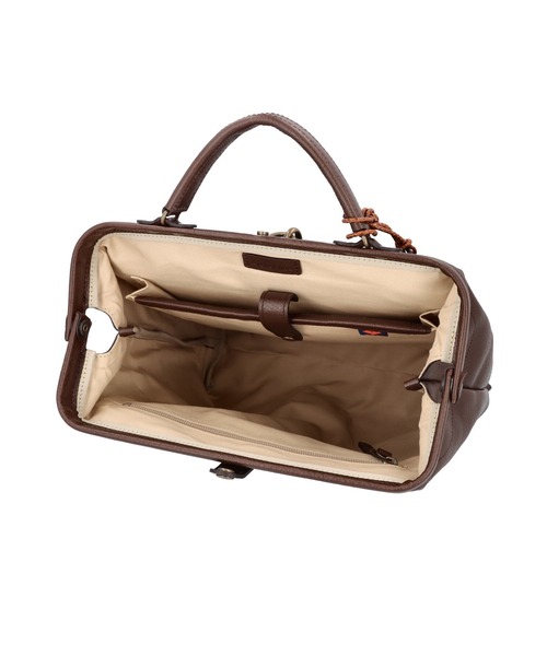 ダレスリュック　グレージュ　新品　アトリエヌウ ダレスリュック レディース がま口 B5 2way 軽量 本革 日本製