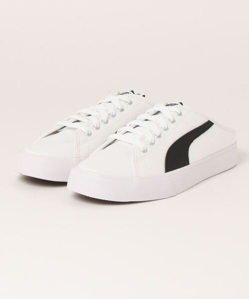 PUMA(プーマ)の「《PUMA》プーマ バリ ミュール(スリッポン・レディース・ホワイト×ブラック/ブラック×ホワイト・23.0cm/23.5cm/24.5cm/24.0cm/25.0cm/22.5cm/22.0cm/28.0cm/27.5cm/27.0cm/26.5cm/26.0cm/25.5cm)」の2枚目の写真