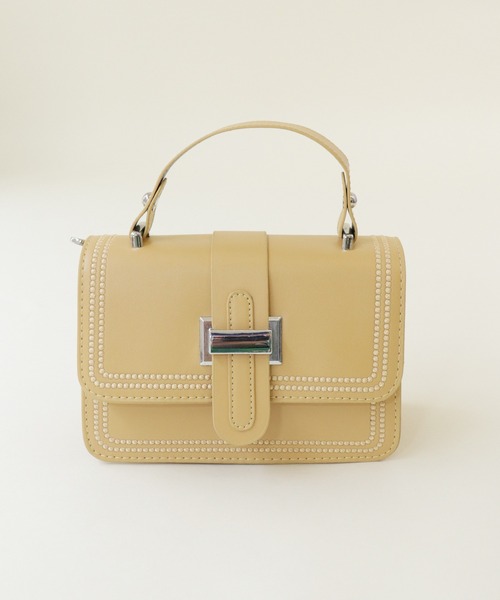 Shelly island（シェリーアイランド）の「2WAYミニスクエアバッグ（ハンドバッグ・レディース・ホワイト/パープル/イエロー・FREE）」の18枚目の写真