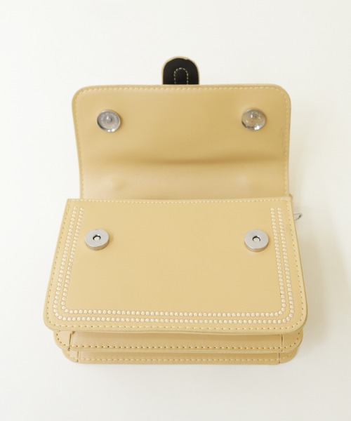 Shelly island（シェリーアイランド）の「2WAYミニスクエアバッグ（ハンドバッグ・レディース・ホワイト/パープル/イエロー・FREE）」の22枚目の写真