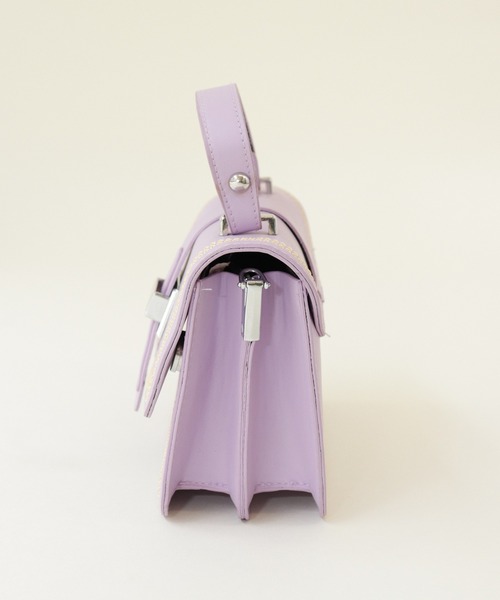 Shelly island（シェリーアイランド）の「2WAYミニスクエアバッグ（ハンドバッグ・レディース・ホワイト/パープル/イエロー・FREE）」の5枚目の写真