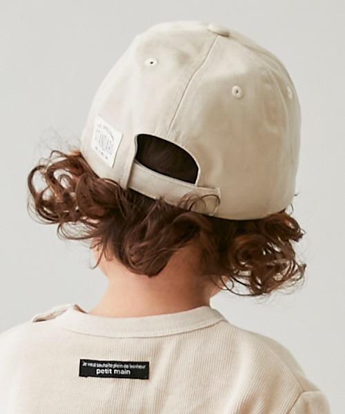 petit main(プティマイン)の「Kids Sim Logo Cap(キャップ・キッズ・ネイビー/グリーン/ライトベージュ・52cm/50cm/54cm)」の22枚目の写真