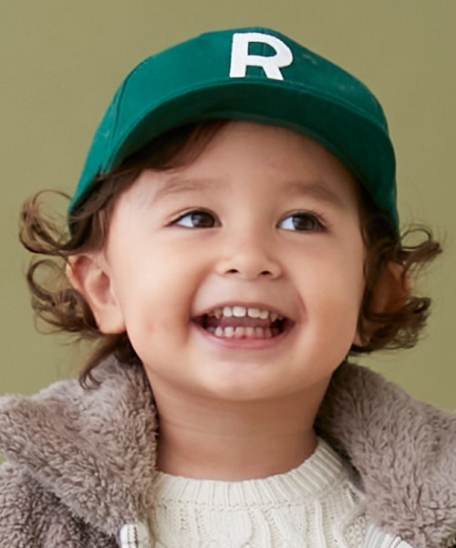 petit main(プティマイン)の「Kids Sim Logo Cap(キャップ・キッズ・ネイビー/グリーン/ライトベージュ・52cm/50cm/54cm)」の16枚目の写真