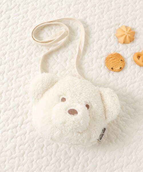 apres les cours(アプレレクール)の「tiny bear ボアポシェット(ショルダーバッグ・キッズ・ベージュ/アイボリー・FREE)」の2枚目の写真