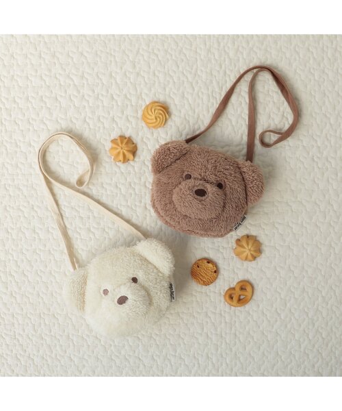 apres les cours(アプレレクール)の「tiny bear ボアポシェット(ショルダーバッグ・キッズ・ベージュ/アイボリー・FREE)」の3枚目の写真