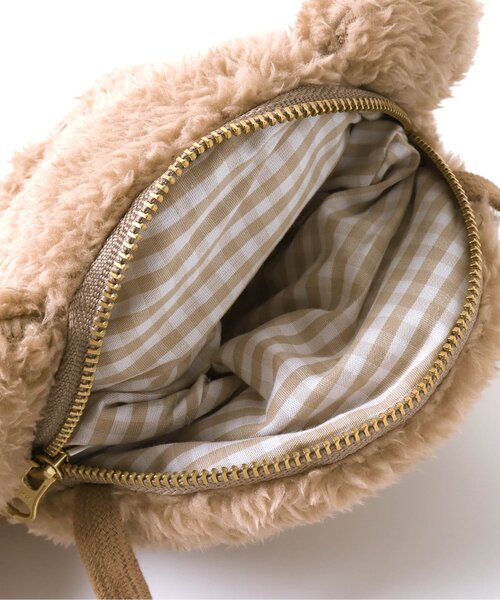 apres les cours(アプレレクール)の「tiny bear ボアポシェット(ショルダーバッグ・キッズ・ベージュ/アイボリー・FREE)」の13枚目の写真