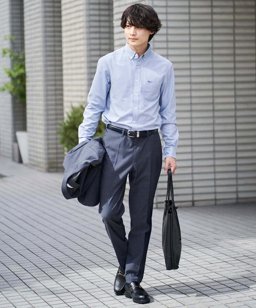 a.v.v(アーヴェヴェ)の「【S-XXL/軽撥水】スマートスラックス(セットアップ対応)(スラックス・メンズ・ネイビー/ダークブラウン/ブラック・44/46/48/50/52)」の4枚目の写真