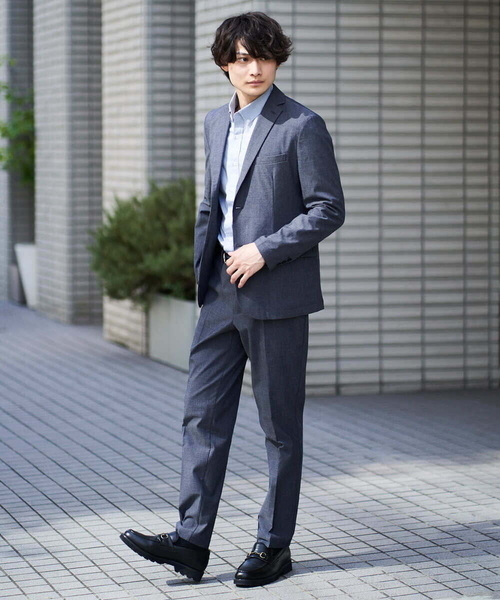 a.v.v(アーヴェヴェ)の「【S-XXL/軽撥水】スマートスラックス(セットアップ対応)(スラックス・メンズ・ネイビー/ダークブラウン/ブラック・44/46/48/50/52)」の6枚目の写真