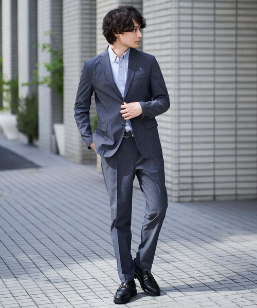 a.v.v(アーヴェヴェ)の「【S-XXL/軽撥水】スマートスラックス(セットアップ対応)(スラックス・メンズ・ネイビー/ダークブラウン/ブラック・44/46/48/50/52)」の7枚目の写真