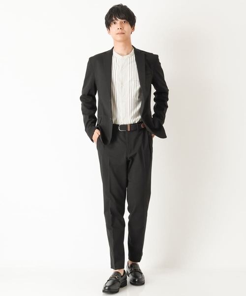 a.v.v(アーヴェヴェ)の「【S-XXL/軽撥水】スマートスラックス(セットアップ対応)(スラックス・メンズ・ネイビー/ダークブラウン/ブラック・44/46/48/50/52)」の9枚目の写真