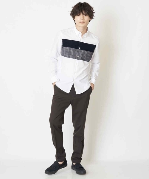 a.v.v(アーヴェヴェ)の「【S-XXL/軽撥水】スマートスラックス(セットアップ対応)(スラックス・メンズ・ネイビー/ダークブラウン/ブラック・44/46/48/50/52)」の22枚目の写真